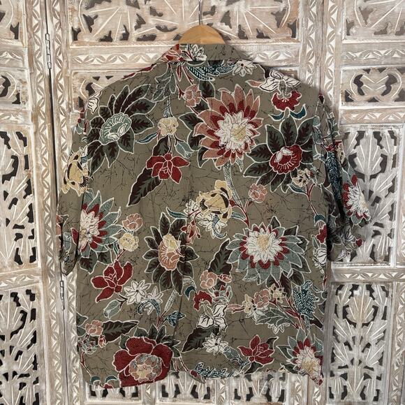 Vintage Ms. Paquette USA Two-Piece Top Flare Skirt Button Up Set Boho Floral-M - Picture 6 of 16